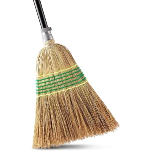 Heavy-Duty Broom Corn Broom Outdoor Commercial Indoor for Courtyard Garage