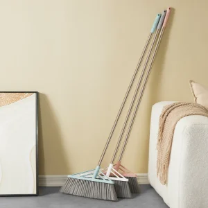 Heavy Duty Broom with Long Handle Commercial Sweeping Brooms Outdoor Indoor Broom for Home Kitchen Office Lobby Lawn