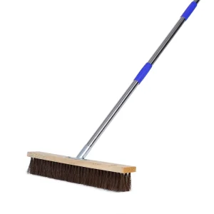 Heavy Duty Brown Push Broom for Courtyard Floor and Other Cleaning Household Brush Factory Direct