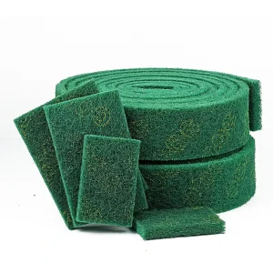 Heavy Duty Colorful Nylon Scrub Pads Roll Industrial Cleaning Sponge Scour Pad Roll Scouring Pad Manufacturers