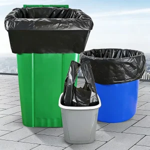 Heavy Duty Commercial Grade Extra Strong Waterproof Heat Sealing Gravure Printed Big Size Plastic Refuse Waste Trash Sacks