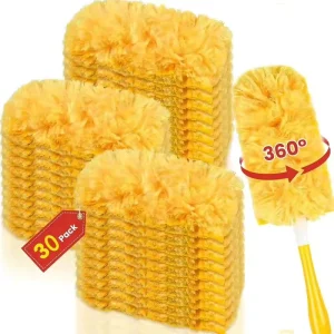 Heavy Duty Compatible with Swiffer Disposable Duster Refills for Home Cleaning 360 Removable Microfiber Extendable Dusters