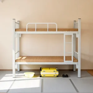 Heavy Duty Full Size Metal Double Deck Bunk Bed for School Dormitory