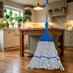 Heavy Duty Industrial Cotton Twist Mop with Tiger Clamp for Commercial & Home Floor Cleaning