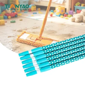 Heavy Duty Iron Telescopic Extension Pole for Mop Broom Squeegee Handle Extendable to 3M Floor Use
