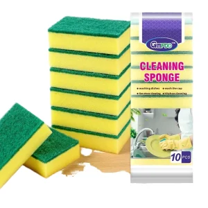 Heavy Duty Kitchen Cleaning Sponge High Quality No Scratch Scouring Pad for Dishwashing Made of Stainless Steel Wire