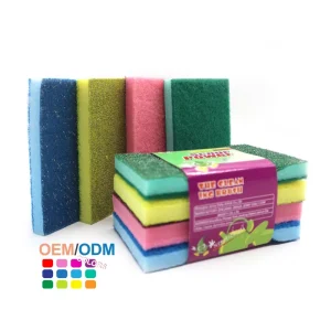 Heavy Duty Kitchen Scour Pads Remove Stubborn Messes Scrubbers Cleaning Sponge