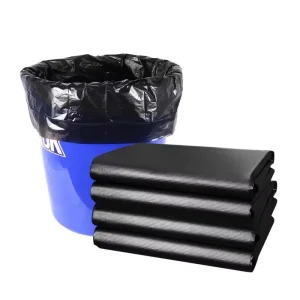 Heavy Duty Large Colored Waterproof HDPE Side Gusset Trash Bags with Heat Seal and Gravure Printing