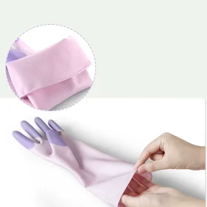 Heavy Duty Long Latex Gloves S/M/L Sizes Soft Durable Waterproof Reusable Eco-Friendly for Household Kitchen Industrial Use