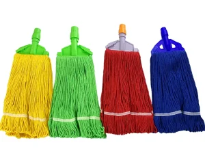 Heavy Duty Looped End Wet Mop Industrial Easy Clean Cotton Wet Mops for Hotel Floor Cleaning
