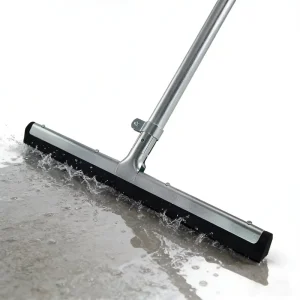 Heavy Duty Metal Floor Squeegee with Durable Rubber Blade Commercial Grade Cleaning Tool Garage Warehouse Ground