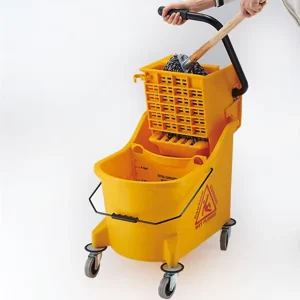 Heavy Duty Mop Bucket With Wheels 33L Mop and Bucket Set Cleaning Mop