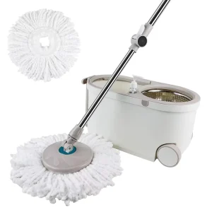 Heavy-Duty Mop and Bucket Cleaning Set with Quick-Dry Mop and Ergonomic Handle