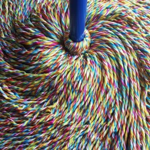 Heavy Duty Multicolor Microfiber String Mop Head Replacement Cut End Industrial Commercial Floor Cleaning Wet Mop Refill