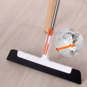 Heavy Duty Multifunctional Indoor Broom Magic Floor Wiper Sweeper EVA Scraper Blade Stainless Steel Household Cleaning