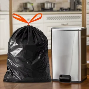 Heavy Duty Multipurpose Black Unscented Garbage Bags Tear resistant 30 Gallon 1.1MIL Strong Large Trash Bags for Kitchen Waste