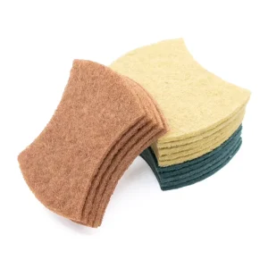 Heavy Duty Non Scratch Sisal Butterfly shaped Scouring Pads Household Dish Scrubber for Kitchen Cleaning