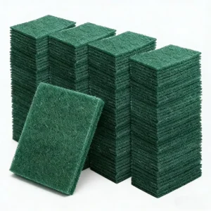 Heavy Duty Nylon Kitchen Scouring Pads with Handle for Dish and Household Cleaning Scrubber