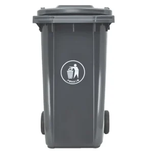 Heavy Duty Outdoor Wheeled Trash Bins with Lid Plastic Waste Bins for Commercial Use