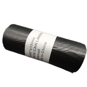 Heavy Duty PE Plastic Large Trash Bag Black Bin Rubbish Garbage Bags Black Bin Bags
