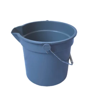 Heavy Duty Plastic Bucket with Pour Spout 10L Large Capacity Utility Pail with Metal Handle for Household Cleaning Commercial