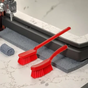 Heavy Duty Plastic Hand Brush with Thick Fiber Bristles Suitable for Kitchen Bathroom Floor and Household Surface Cleaning