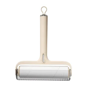 Heavy Duty Plastic Lint Roller for Clothes & Pet Hair Portable Sticky Roller with Carrying Case Refillable Garment Brush