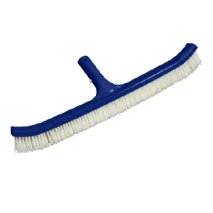 Heavy Duty Plastic Swimming Pool Wall Brush with Long Handle and Metal Handle Nylon Bristles for Pool Cleaning