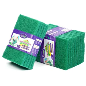 Heavy Duty Polyester Cleaning Scrub Pads Kitchen Scour Pad Abrasive Durable Scouring Pad Scourer for Household Commercial Use