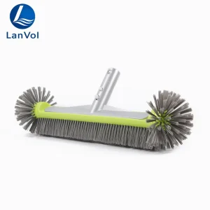 Heavy Duty Pool Corner Brush Algae Scrubber for Concrete & Vinyl Pools Swimming Pool Tools and Accessories