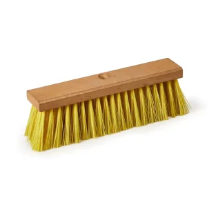 Heavy Duty Push Broom Head with Long Handle Outdoor Garden Wooden Brooms Sweeper for Floor