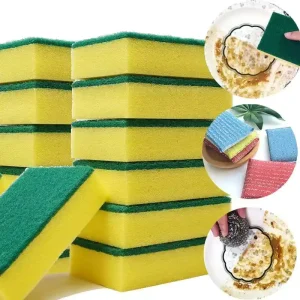 Heavy Duty Scrub Sponge for Non Coated Cookware High Scrubbing Power for Kitchen Tough Messes