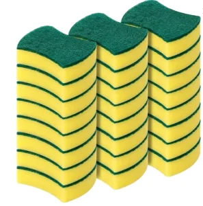 Heavy Duty Sponge Scouring Pad Dishwashing High Density Sponge Household Sponge Scrubber