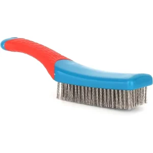 Heavy Duty Stainless Steel Wire Brush with Plastic Handle Cleaning Tool for Rust Paint Dirt Welding Slag Removal