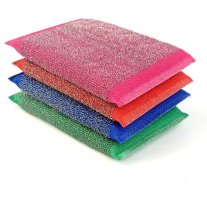 Heavy Duty Stainless Steel Wire Scourer Sponge Kitchen Cleaning Scouring Pad