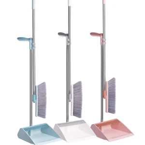 Heavy Duty Sturdy Plastic Eco Friendly Household Tools Compact Cleaning Kit Cleaning Broom and Dustpan Set