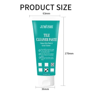 Heavy Duty Tile Cleaner Paste for Soap Scum Hard Water Stains Grout and Anti Mildew Protection 150g
