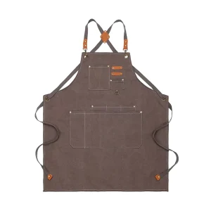 Heavy duty Sleeveless Polyester Aprons Custom Logo Embroidery Printing Washable Designed for Craftsmen Repair Workers Carpenters