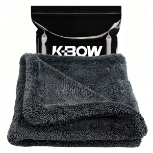 High Absorbent 1200GSM Twisted Loop Double Layer Microfiber Cleaning Cloths for Car Washing Detailing Drying Lint Free