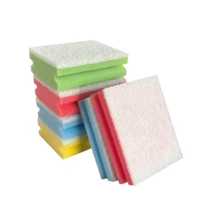 High Absorption Non Scratch Kitchen Sponge Scrubber for Gentle Cleaning