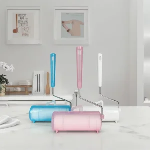 High Adhesive PP Manual Lint Sticky Roller Dust Removal Plastic Clean Room Use Brushes Lint Roller