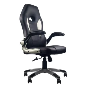 High-Back PU Leather Swivel Office Chair