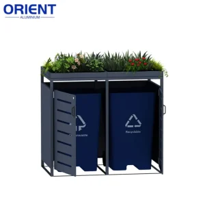 High Capacity Aluminum Waste Bin That Can Be Made to Your Size for Home or Garden Use