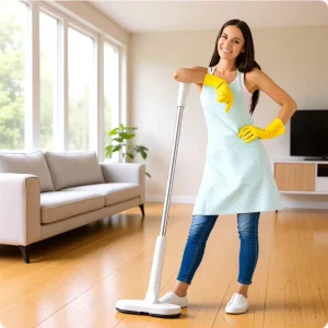 High Cost effective Wireless Smart Home Self wringer High Dehydration Rate Extendable Handle Large Capacity Rotation Design Mop