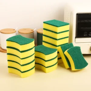High-Density Absorbent Dishwashing Sponge Wiping Scouring Pad for Effective Cleaning