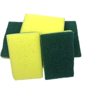 High Density Kitchen Scouring Sheet Fiber Pads Sponge Scouring Pad Sponge Household Sponge Scrubber
