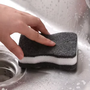 High Density Non Scratch Scouring Pad Sponge Durable Kitchen Dish Cleaner for Cookware Countertop Cleaning