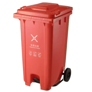 High Density PP 240L Garbage Bin Waste Outdoor Street Trash Can Plastic with Lid Durable for Public Area Community Use