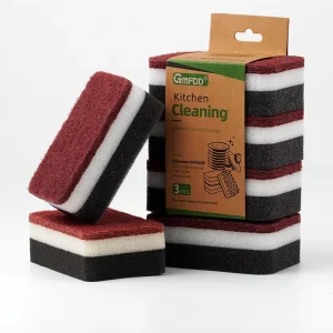 High Density Soft Scrub Dish Washing Sponge and Scouring Pad Kitchen Cleaning Daily Use Products Esponjas Para Lavar Platos