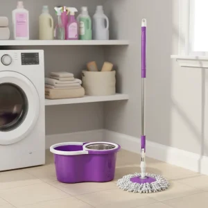 High Efficiency 60% 70% Dehydration Rate Violet Cleaning Mop for Effortless Indoor Office Cleaning